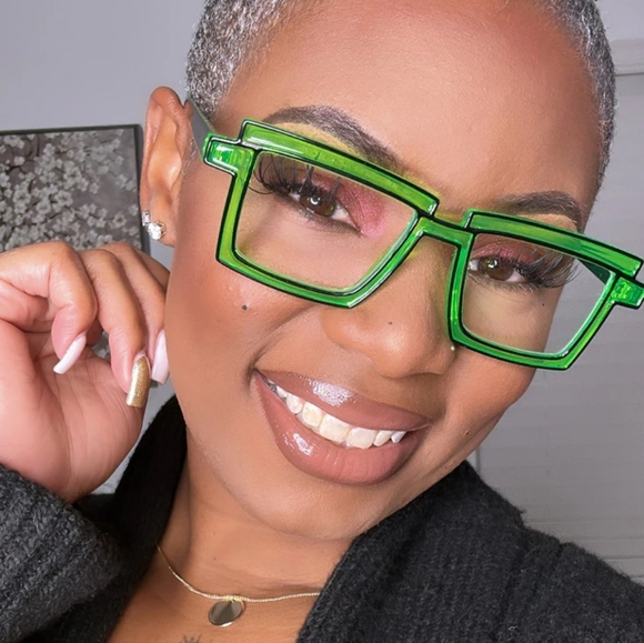 Anime Colorful‎ Full Rim Rectangular Acetic Spectacles - Picture 5 of 8